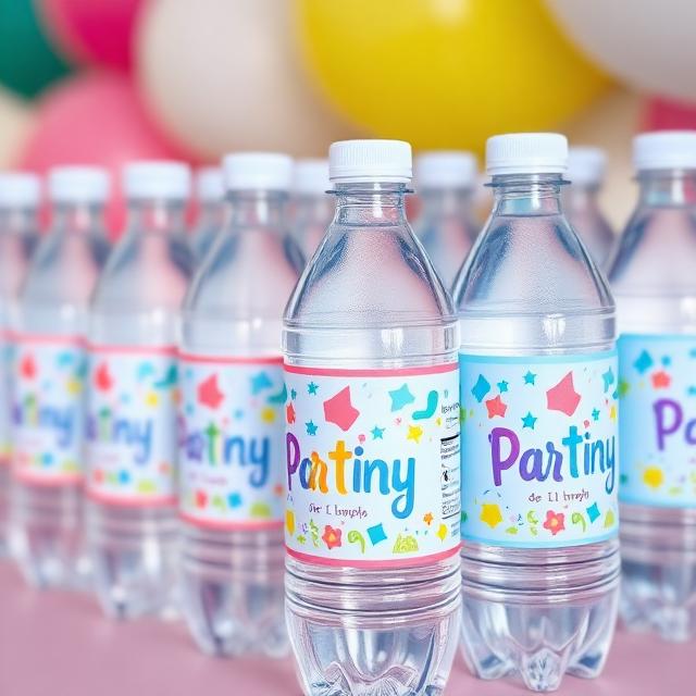 Water bottle labels